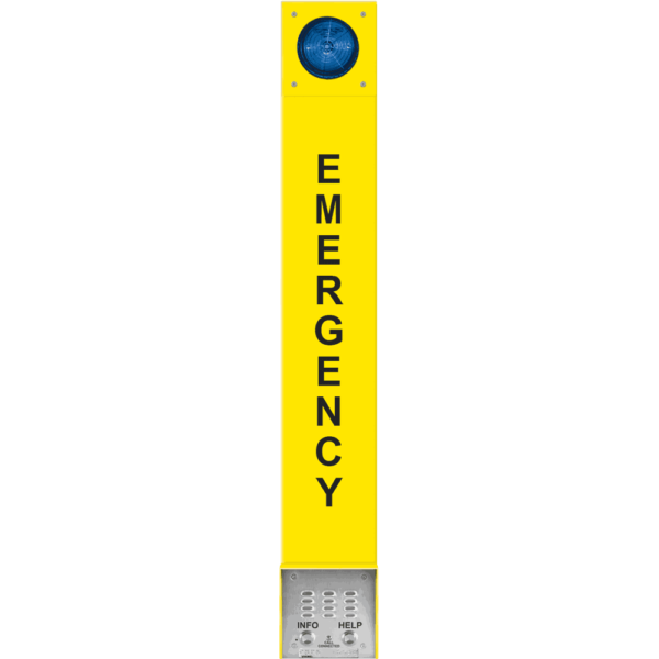 Viking E-1600A-BLT2-EWP Emergency Tower Phone with Blue LED Strobe – ADA Compliant Enhanced Weather Protection