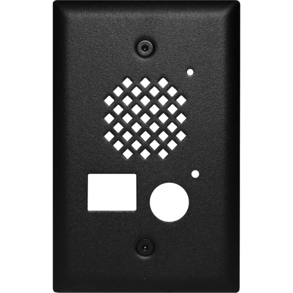 Viking E-50 Nameplate in Black – Vandal-Resistant Surface Mount Entry Phone Plate
