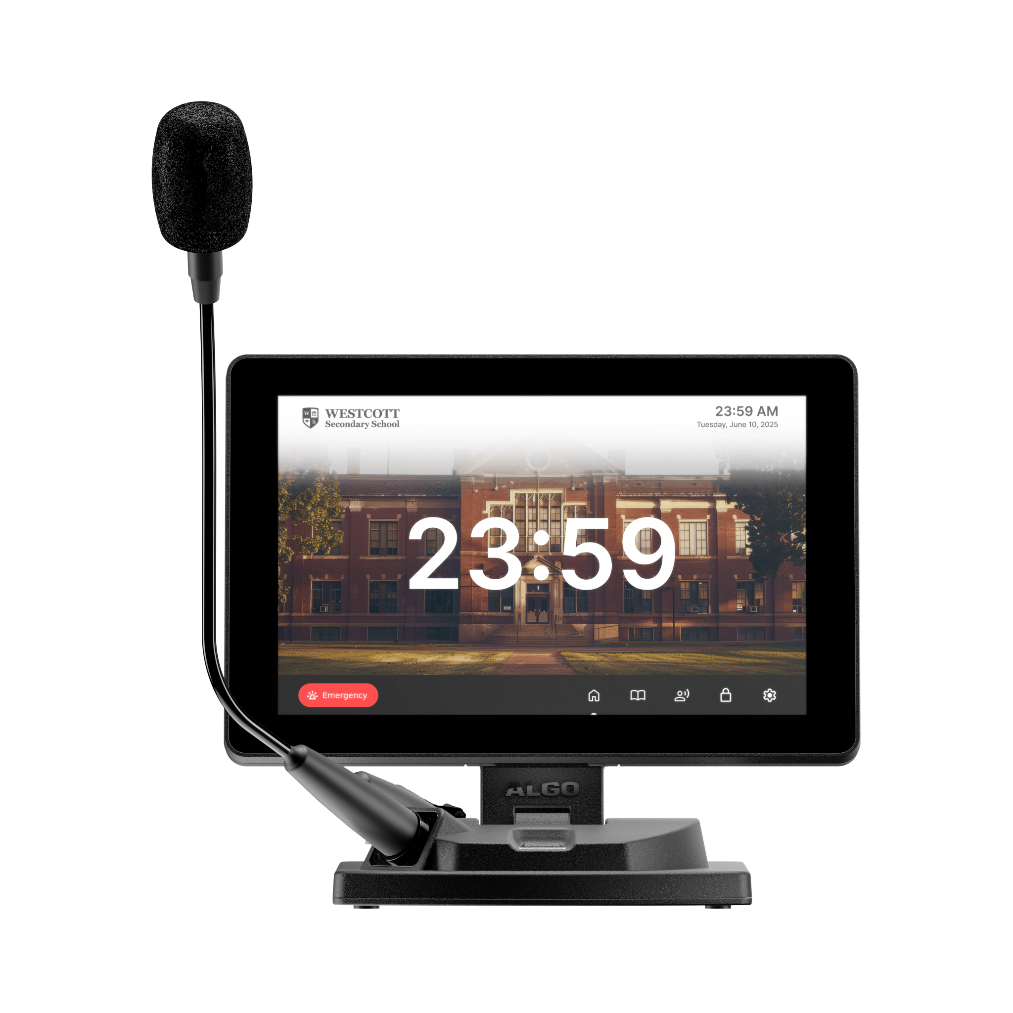 Algo 8450 IP Console – Paging & Notification Console with Touchscreen 8450SG - The Telecom Spot