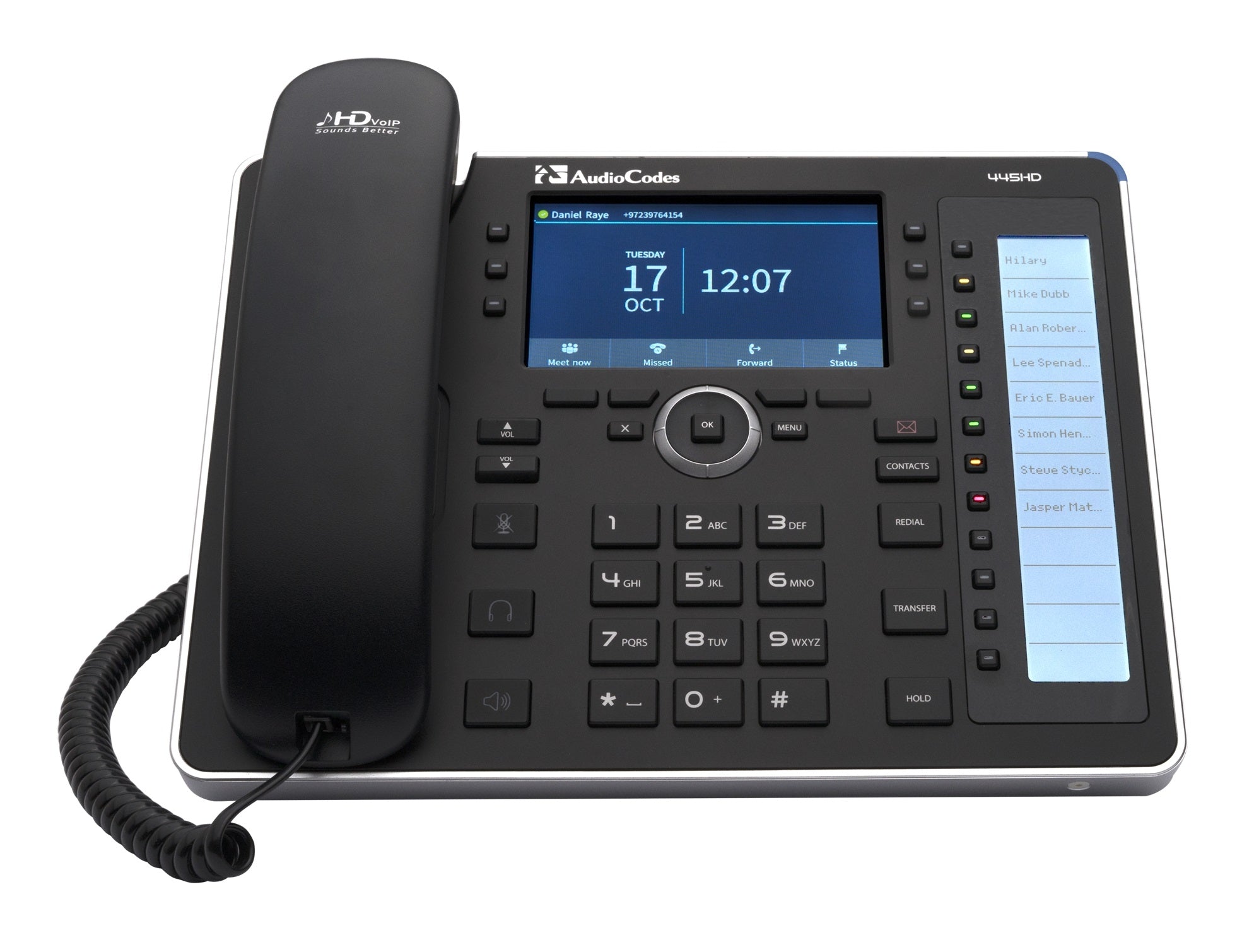 Audiocodes 445hd Ip-phone Poe Gbe Black IP445HDEG-DBW - The Telecom Spot