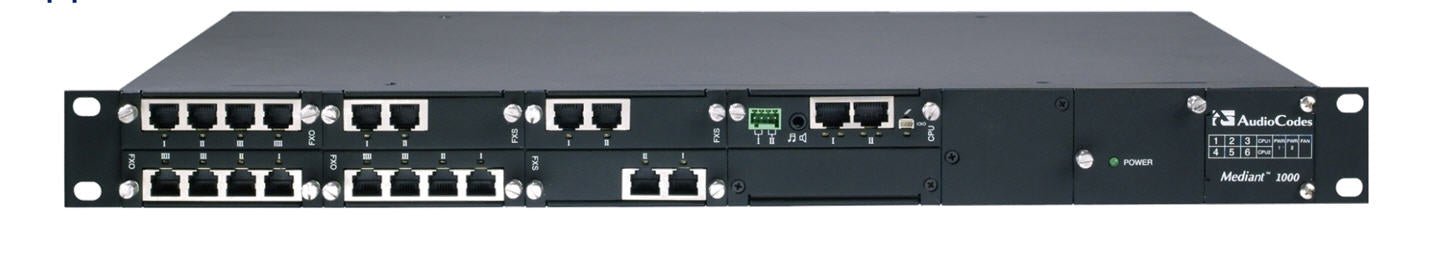 Audiocodes Mediant 1000B 2x GE Port and Dual Power Supply Chassis M1KB-2AC - The Telecom Spot