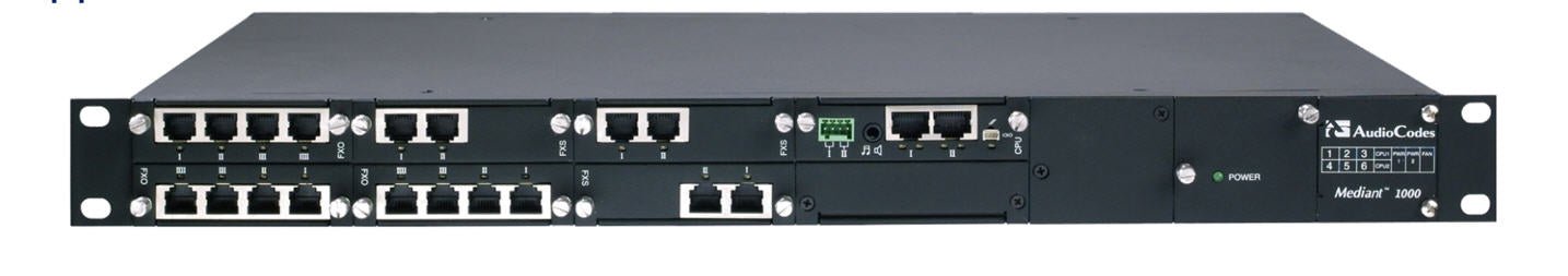 Audiocodes Mediant 1000B 6x T1/E1 SBC M1KB-D7 - The Telecom Spot