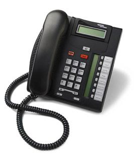 Avaya/Nortel T7208 Telephone, Charcoal - Refurbished NT8B26AABLE6-RF - The Telecom Spot