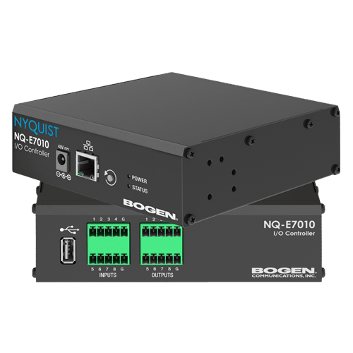 Bogen Nyquist NQ - E7010 Input/Output Controller – 8 Dry Contact Inputs & 8 Relay Outputs for Nyquist IP Paging Systems NQ-E7010 - The Telecom Spot