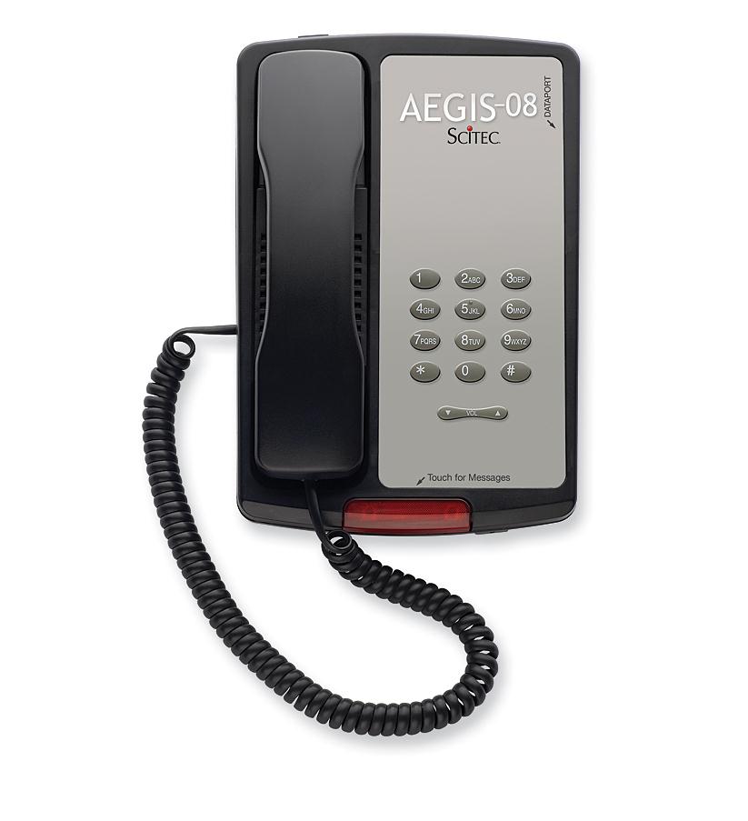 Cetis 80002 Aegis Single Line Phone AEGIS-P-08BK - The Telecom Spot