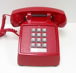Cortelco 250047-VBA-20MD Desk ValueLine RED Phone ITT-2500-MD-RD - The Telecom Spot