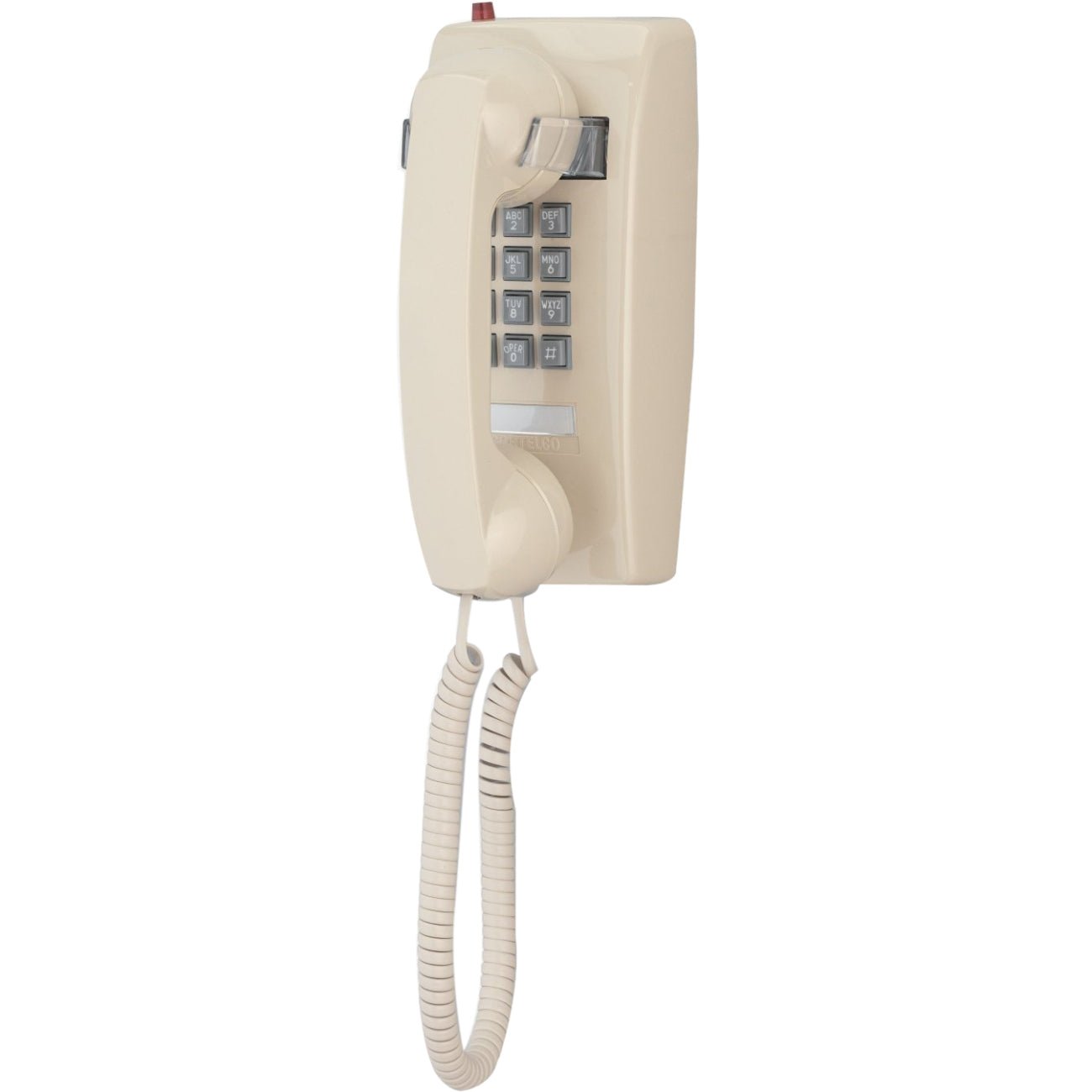 Cortelco 2554 Series Single-Line Analog Wall Telephone – Ash & Message Waiting Light (255444-VBA-27MD) 255444-VBA-27MD - The Telecom Spot