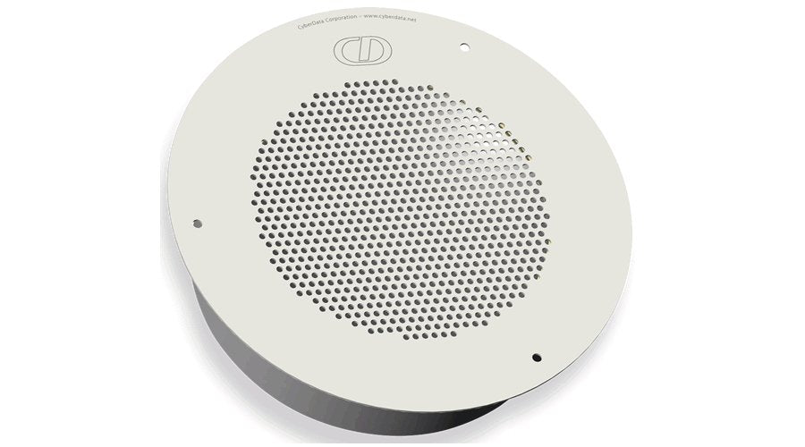 Cyberdata 011121 Auxiliary Analog Speaker - Signal White 011121 - The Telecom Spot