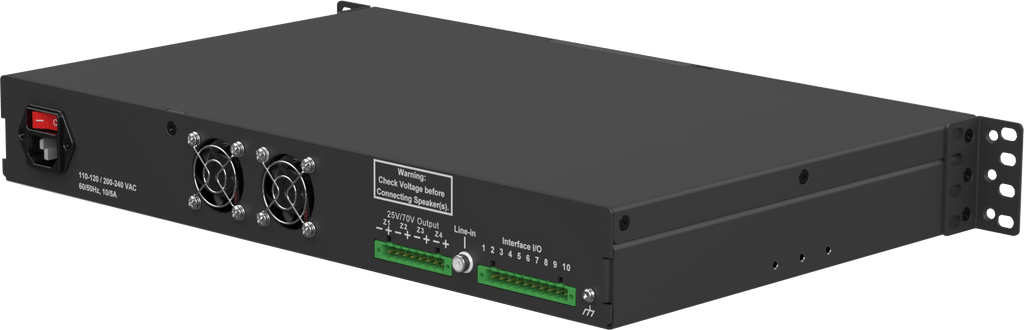 CyberData InformaCast Enabled Paging 25V/70V +4 Amplifier – 4 - Zone Hybrid VoIP Paging Solution for Large Facilities (011599) 011599 - The Telecom Spot