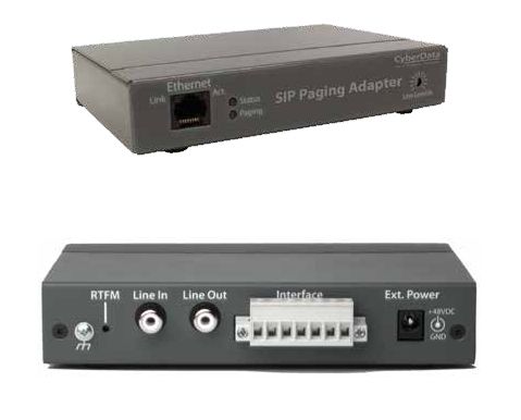 CyberData CD-011233 Adaptateur de pagination Sip CyberData CD-011233 Adaptateur de pagination Sip