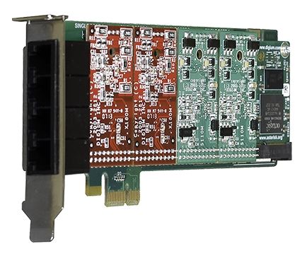 Digium 1A4B04F PCI-E Card - 2 FXS, 2 FXO - Echo Cancellation 1A4B04F - The Telecom Spot