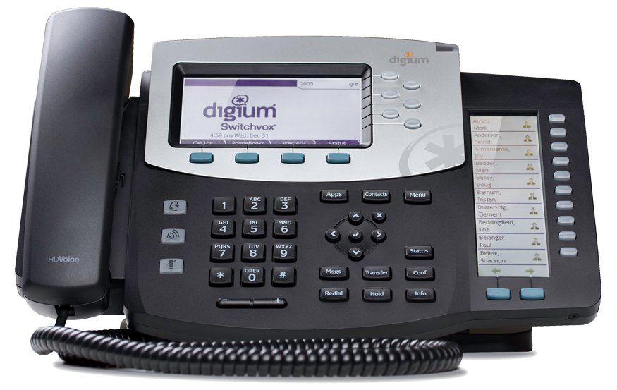 Digium D70 6-Line SIP Phone - Text Keys 1TELD070LF - The Telecom Spot