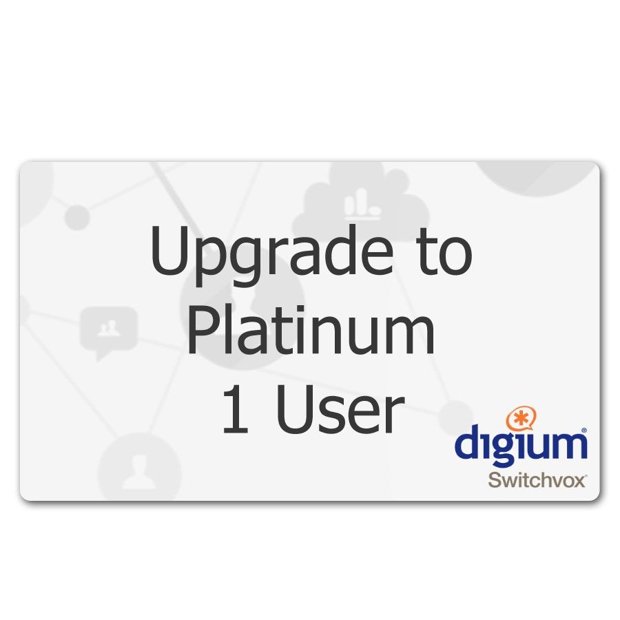 Digium Switchvox Upgrade to Platinum for 1 User 1SWXU2PSUB1 - The Telecom Spot