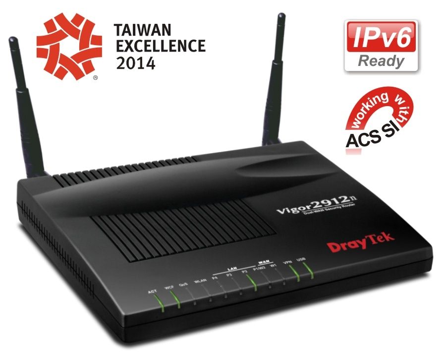 DrayTek Vigor 2912n Router - Dual WAN w/WiFi Vigor2912n - The Telecom Spot