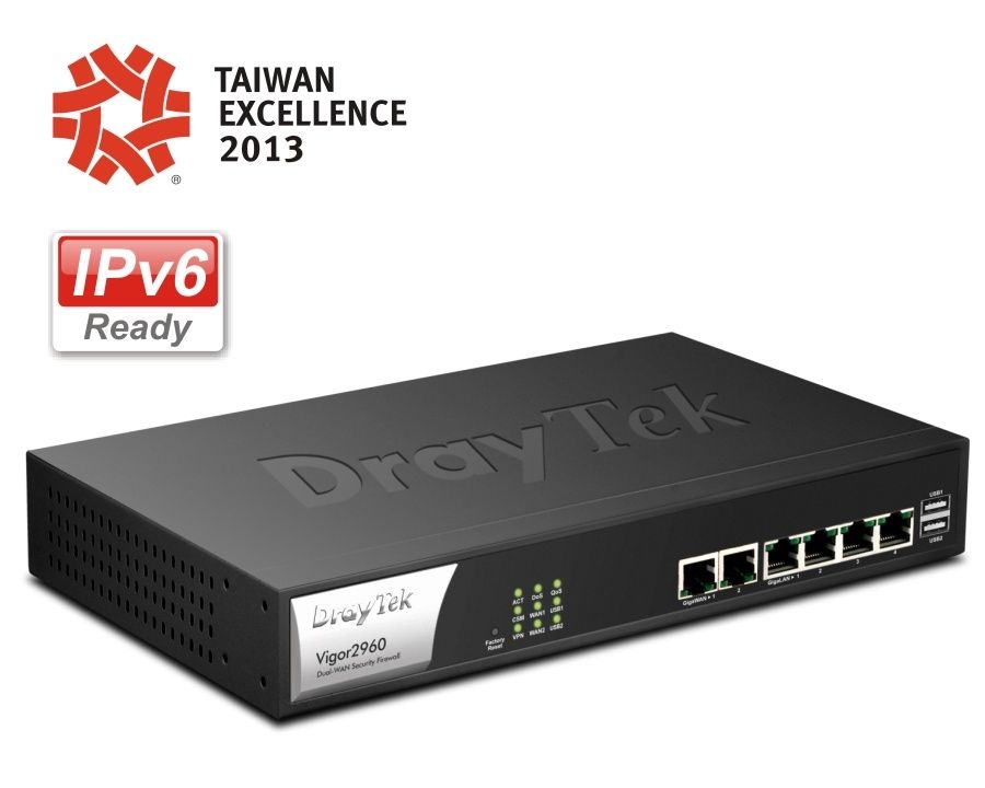 DrayTek Vigor 2960 Router - Dual WAN Enterprise Vigor2960 - The Telecom Spot