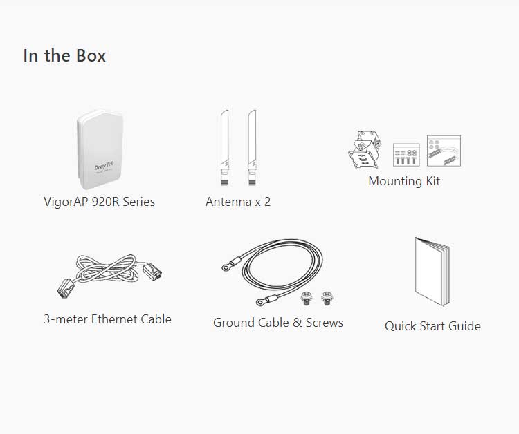 Draytek VigorAP 920R Outdoor AP VigorAP920R - The Telecom Spot