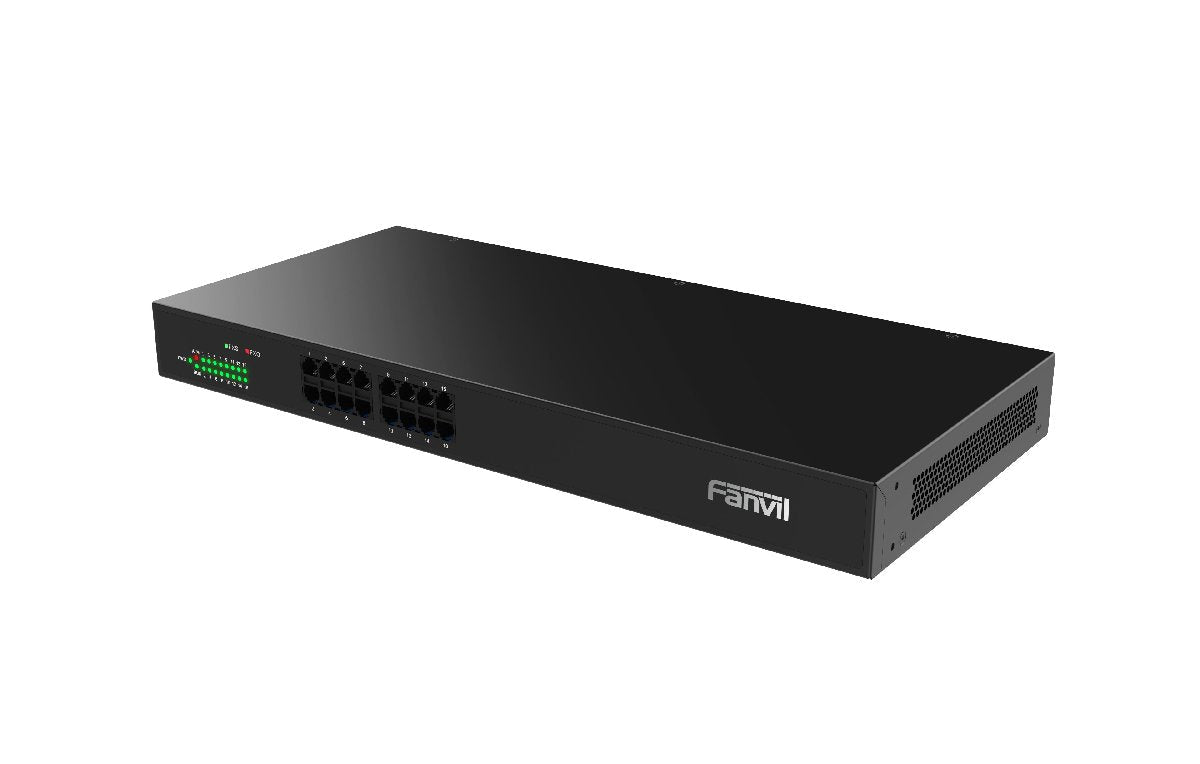 Fanvil GA100 - 16 16 - Port FXS VoIP Gateway – RJ11 FXS with Hardware Echo Cancellation for Analog to VoIP Migration in Enterprises GA100-16 - The Telecom Spot