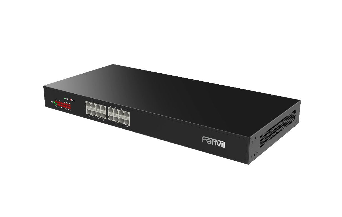 Fanvil GA100 - 16T FXO VoIP Gateway – 16 FXO Ports, 4 Gigabit Ethernet & 1U Rack Mount for High - Density PSTN - to - SIP Enterprise Solutions GA100-16T - The Telecom Spot