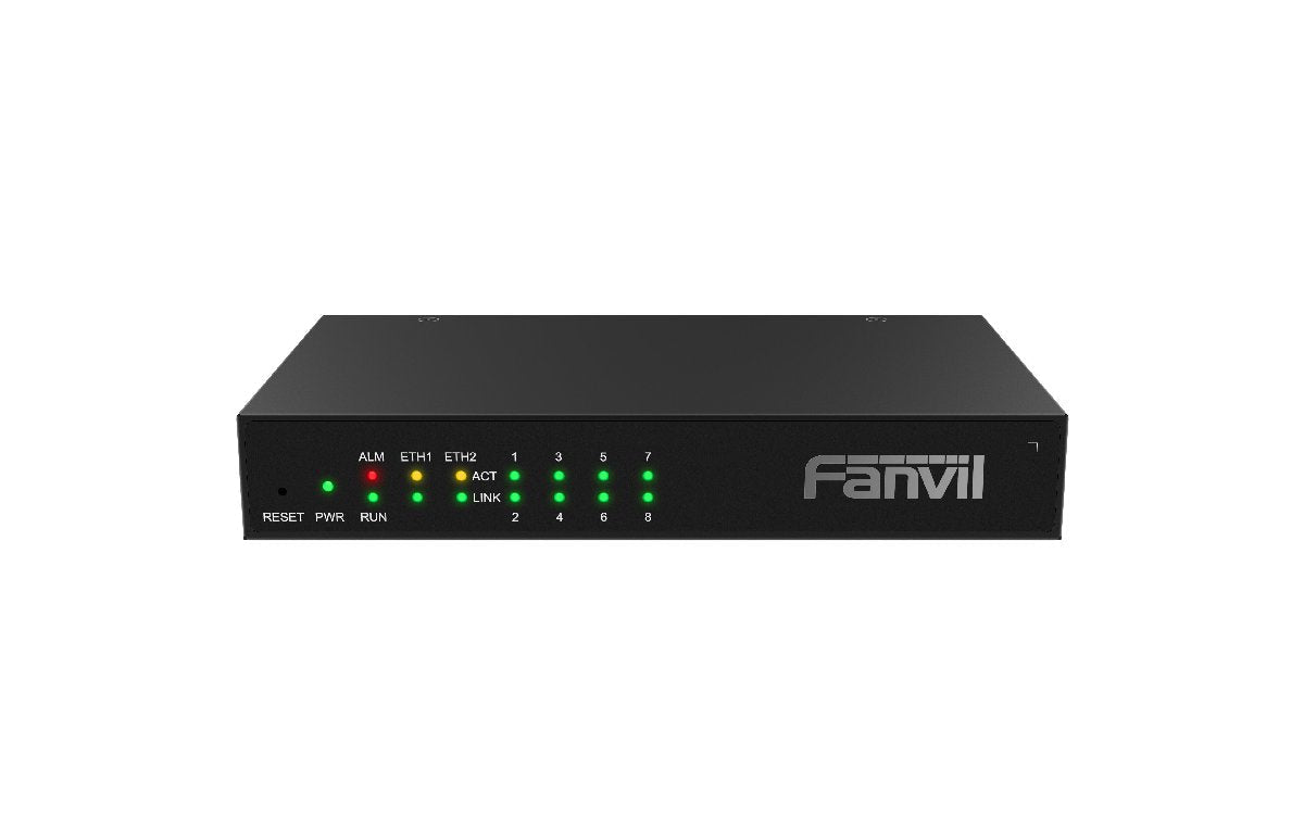 Fanvil GA100 - 8 8 - Port FXS VoIP Gateway – RJ11 FXS with Echo Cancellation & Dual Ethernet for Analog Phones, Fax & POS to VoIP Integration GA100-8 - The Telecom Spot