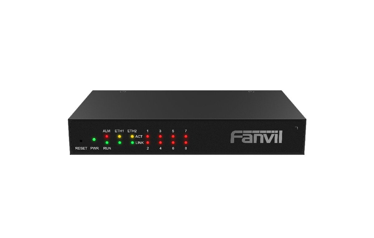 Fanvil GA100 - 8T FXO VoIP Gateway – 8 FXO Ports, Echo Cancellation & T.38 Fax for PSTN - to - SIP Migration in Call Centers & Multi - Branch Enterprises GA100-8T - The Telecom Spot