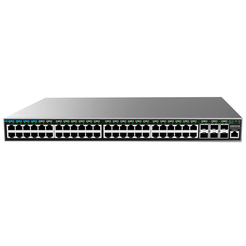 Grandstream GWN7816P 48-Port Gigabit Layer 3 Managed PoE Switch GWN7816P - The Telecom Spot