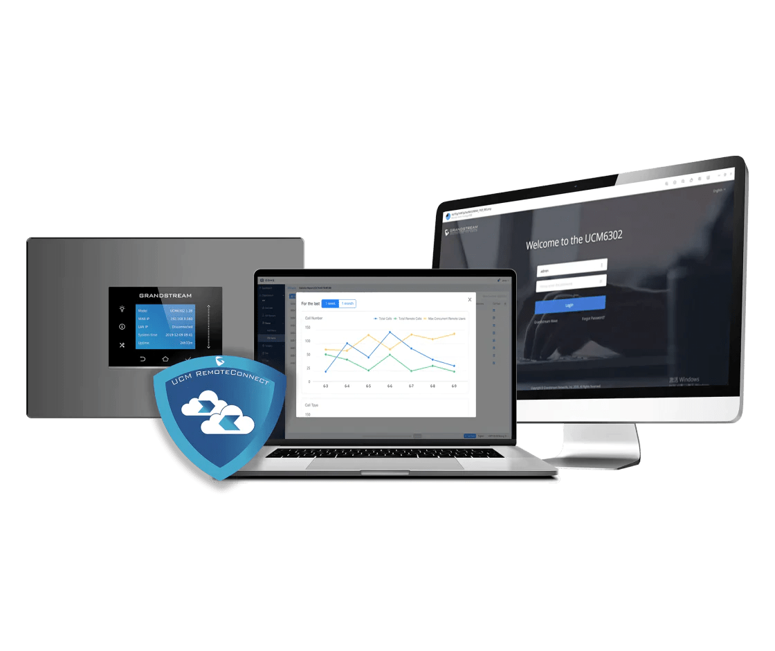 Grandstream UCM RemoteConnect (UCMRC) Extra 100 Concurrent Calls GS-UCMRC-Extra-100-Concurrent-Calls - The Telecom Spot