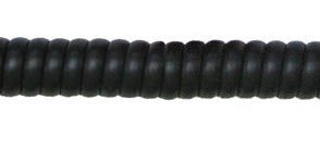 Handset Curly Cord - 25 Feet HC4PIN25FT-FLATBLACK - The Telecom Spot