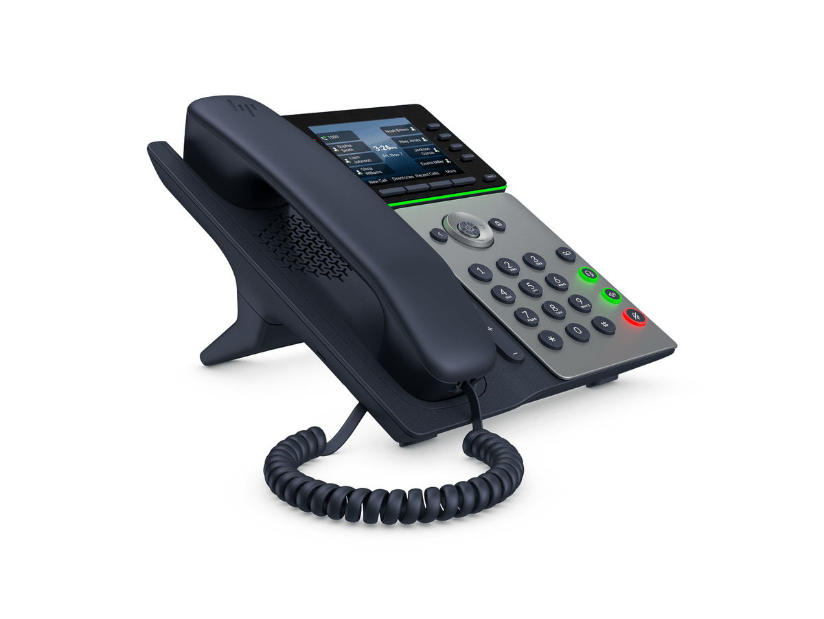 HP Poly Edge V400 IP Phone with Power Supply – 3.5" Color Display, Dual Gigabit PoE C93ZBAA#ABA - The Telecom Spot