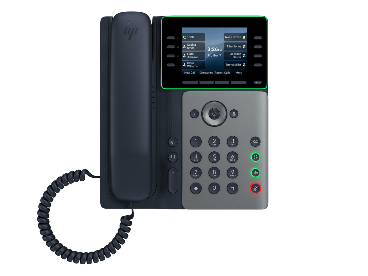HP Poly Edge V450 IP Phone with Power Supply – Wi-Fi 6E Bluetooth 3.5" Color Display for Knowledge Workers C93ZFAA#ABA - The Telecom Spot