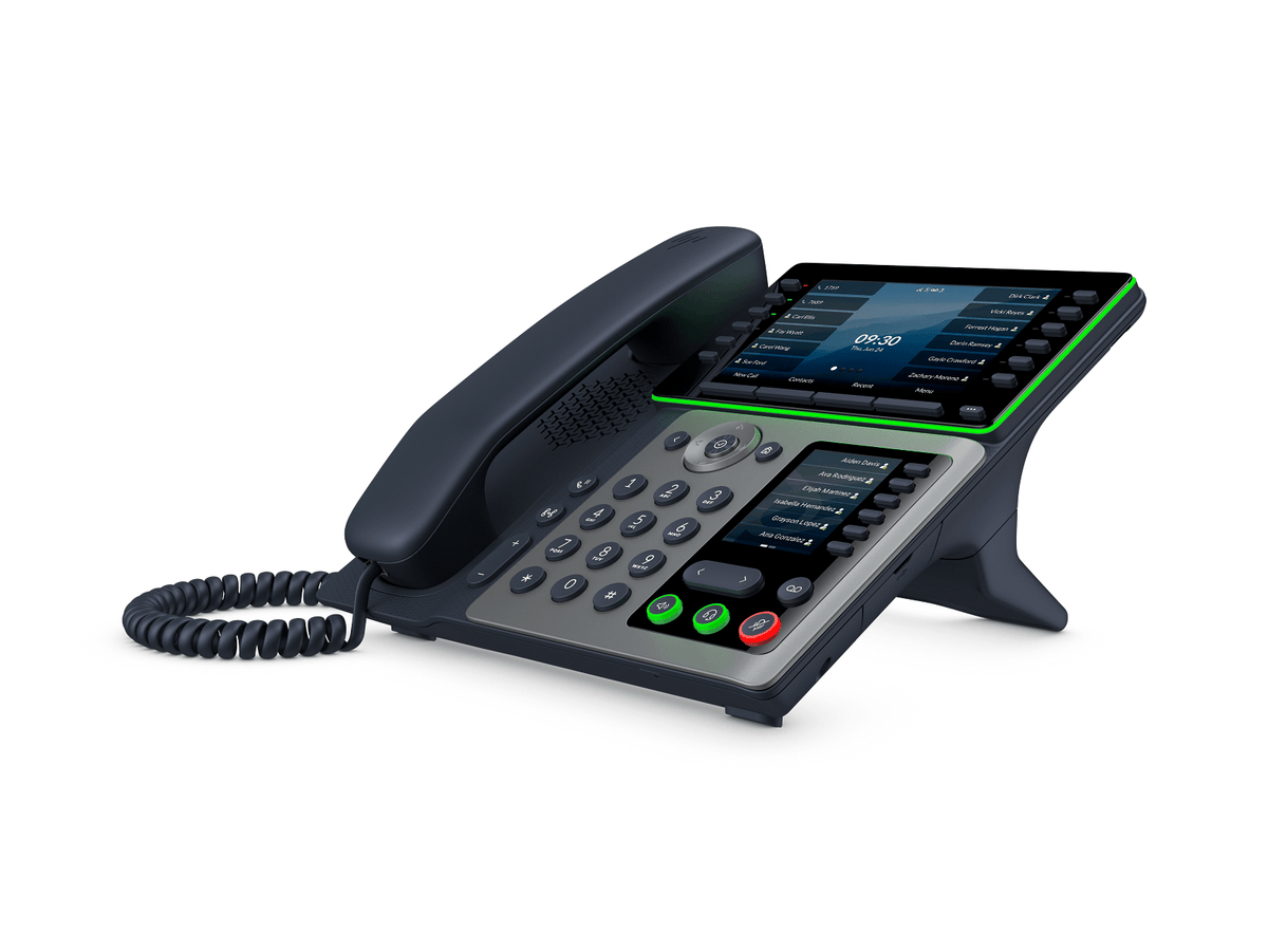 HP Poly Edge V800 IP Phone with Power Supply – 5" & 2.4" Color Displays, Dual Gigabit PoE C93ZMAA#ABA - The Telecom Spot