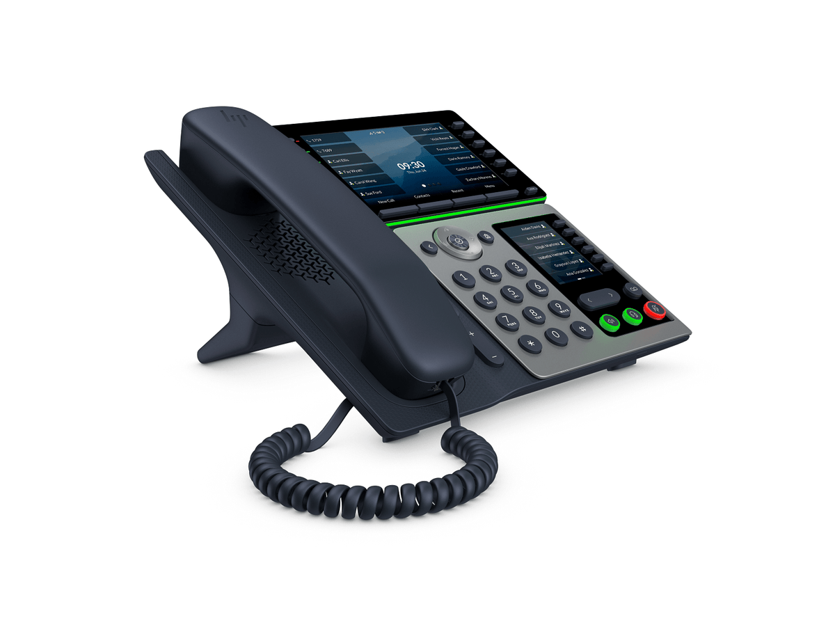 HP Poly Edge V850 IP Phone with Power Supply – Wi-Fi 6E Bluetooth 5" & 2.4" Displays for Executives & Reception C93ZQAA#ABA - The Telecom Spot