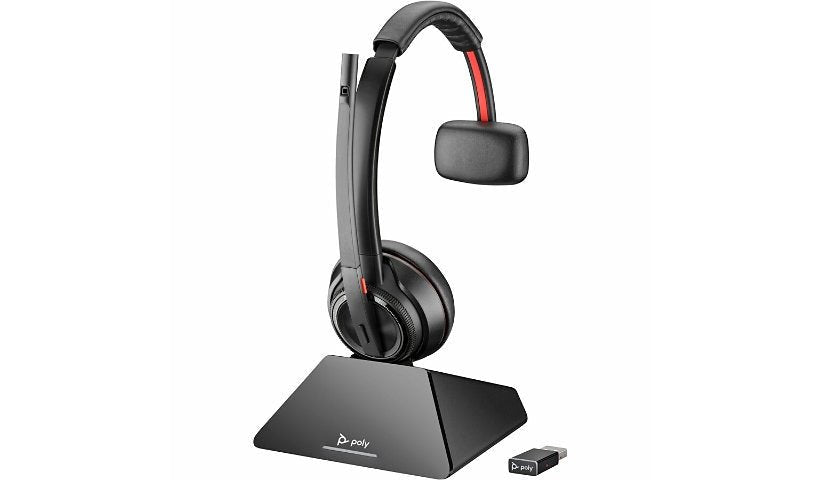 HP Poly Savi 8210 Microsoft Teams Certified DECT Headset – Long - Range Wireless Noise Canceling for Hybrid Work (77T31AAABA) 77T31AAABA - The Telecom Spot