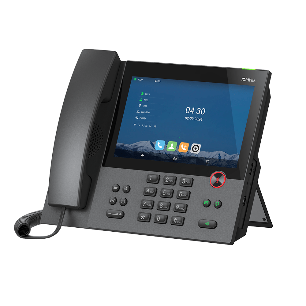 Htek UCV50 Lite Touch - Screen IP Phone – 8" HD Android SIP Phone with Wi - Fi & Bluetooth UCV50-LITE - The Telecom Spot