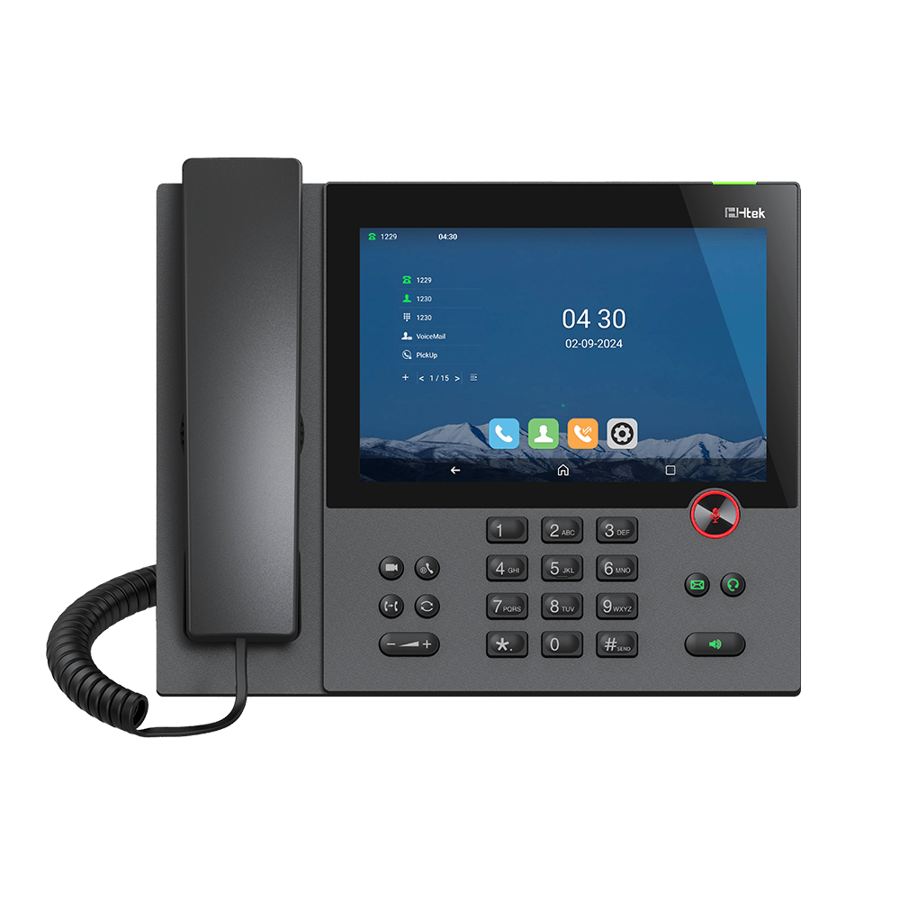 Htek UCV50 Lite Touch - Screen IP Phone – 8" HD Android SIP Phone with Wi - Fi & Bluetooth UCV50-LITE - The Telecom Spot