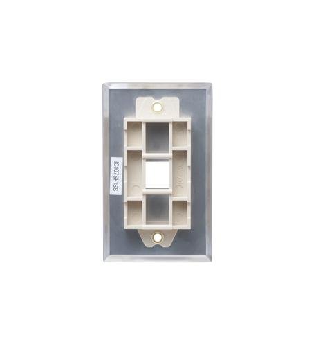 ICC IC107SF1SS 1 Port Face Stainless Steel FACE - 1 - SS - The Telecom Spot