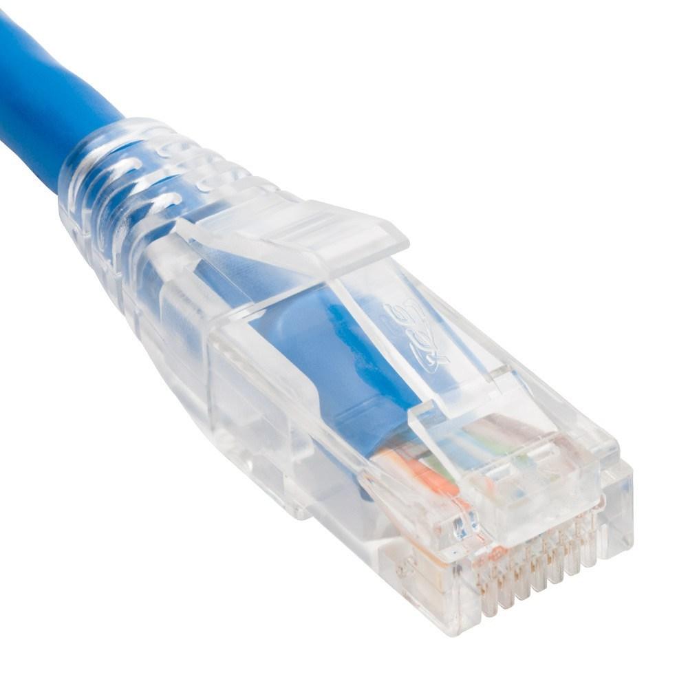 ICC Patch Cord CAT6 CLEAR BOOT 1' BLUE ICPCST01BL - The Telecom Spot
