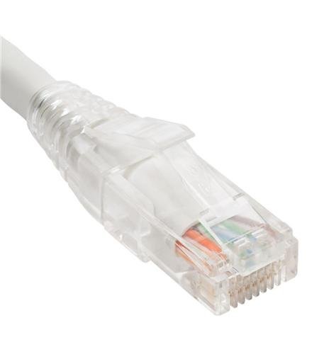 ICC Patch Cord CAT6 CLEAR BOOT 1' WHITE ICPCST01WH - The Telecom Spot