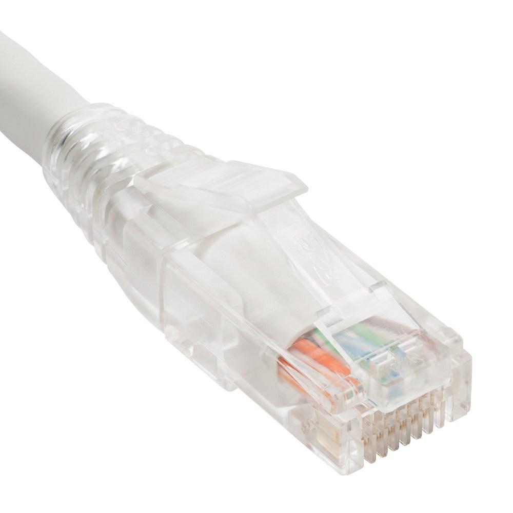 ICC Patch Cord CAT6 CLEAR BOOT 3' WHITE ICPCST03WH - The Telecom Spot