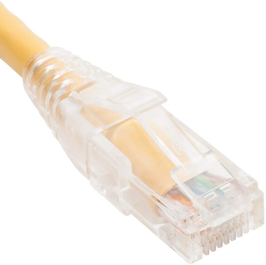 ICC Patch Cord CAT6 CLEAR BOOT 3' YELLOW ICPCST03YL - The Telecom Spot