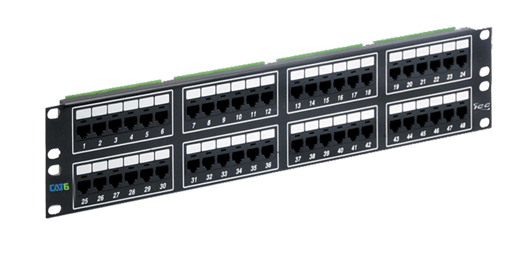 ICC PATCH PANEL HIPERLINK 6 48 PORT 2 RMS ICMPP04860 - The Telecom Spot