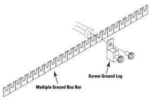 ITW Linx UltraLinx 66 Block 25 Pair Ground Bar ITW-MGBSGL-1 - The Telecom Spot