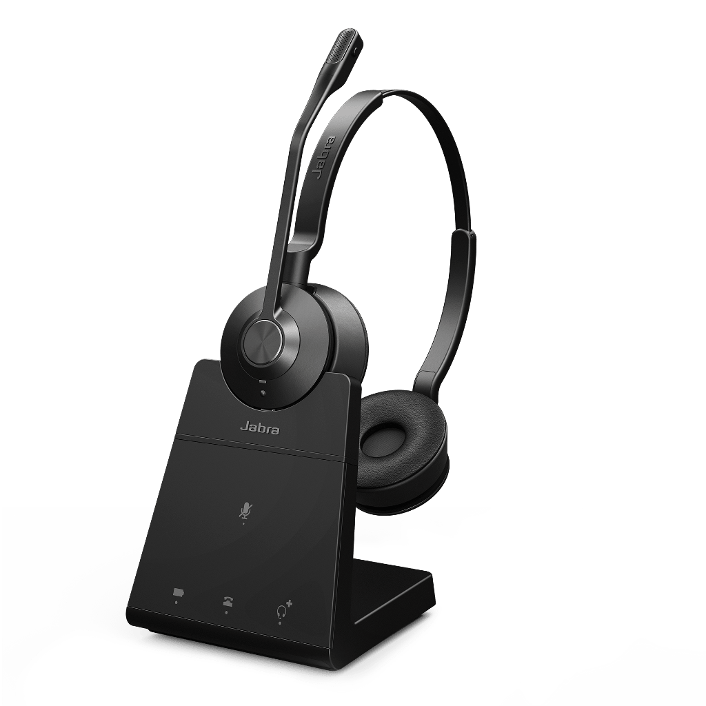 Jabra Engage 45 SE Stereo Wireless DECT Headset – Dual Microphone Clarity for Deskphone Calls (9659 - 523 - 125) 659-523-125 - The Telecom Spot