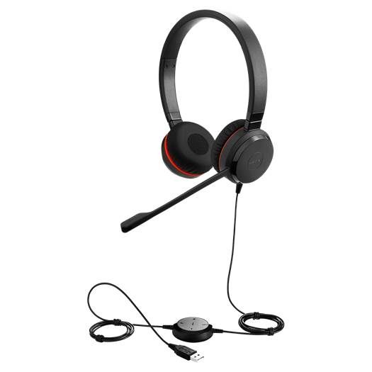 Jabra Evolve 20SE MS Stereo Headset - Leatherette Version 4999-823-309 - The Telecom Spot