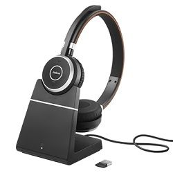 Jabra Evolve 65+ Duo MS Headset with Charging Stand 6599-823-399 - The Telecom Spot