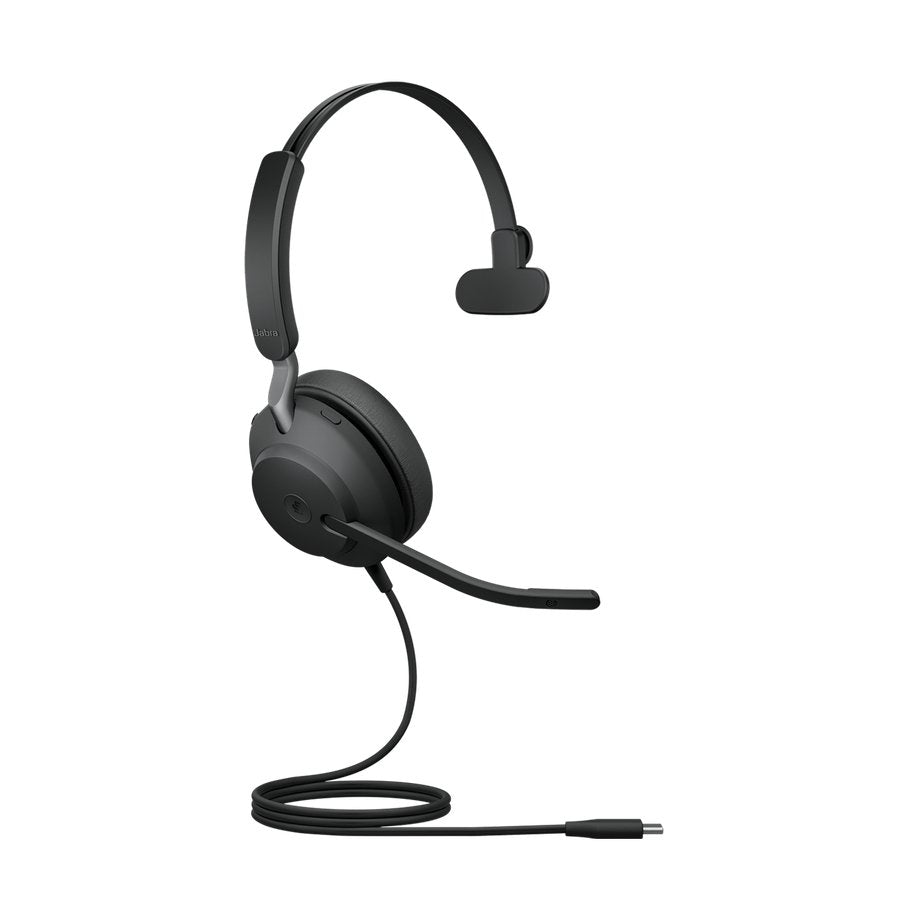 Jabra Evolve2 40 Headset - USB-C MS Teams Mono 24089-899-899 - The Telecom Spot