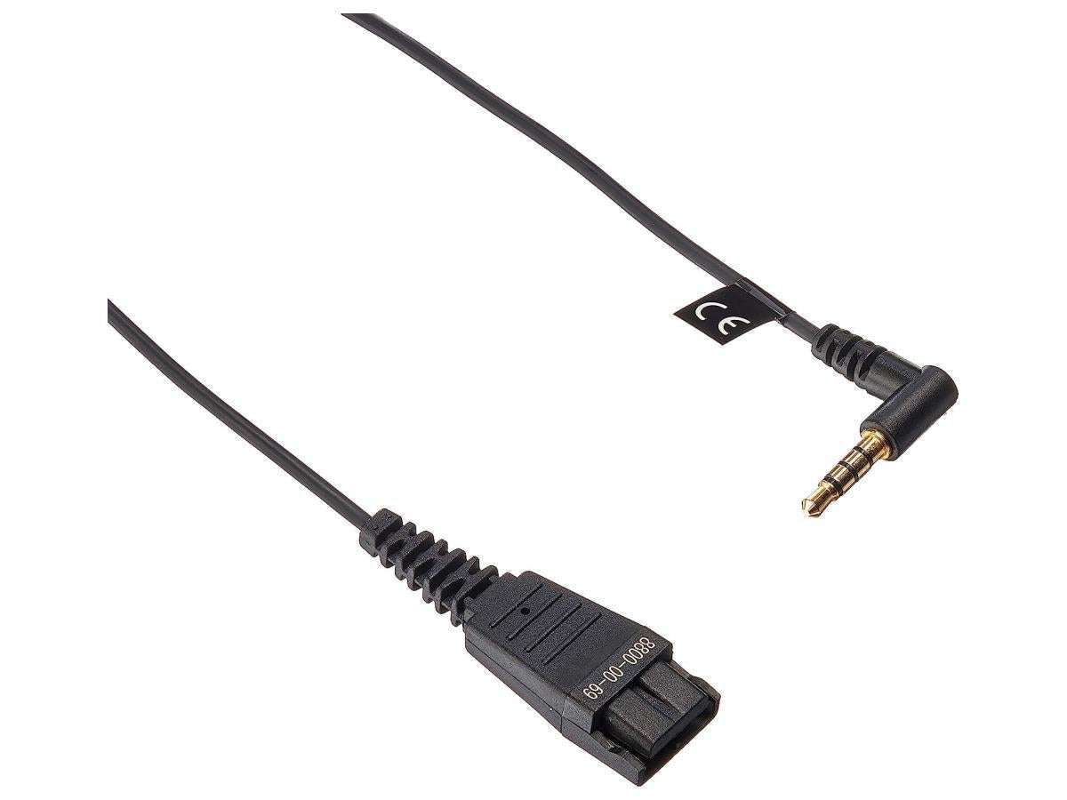 Jabra Qd Cord To 3.5mm Plug W/o Call Control. 8800-00-69 - The Telecom Spot