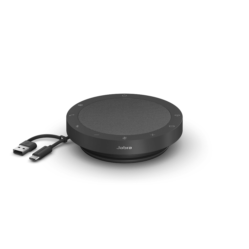 Jabra Speak2 55 Portable USB Bluetooth Speakerphone – Full Duplex Audio 4 Beamforming Mics for Hybrid Meetings 2755-209-01 - The Telecom Spot