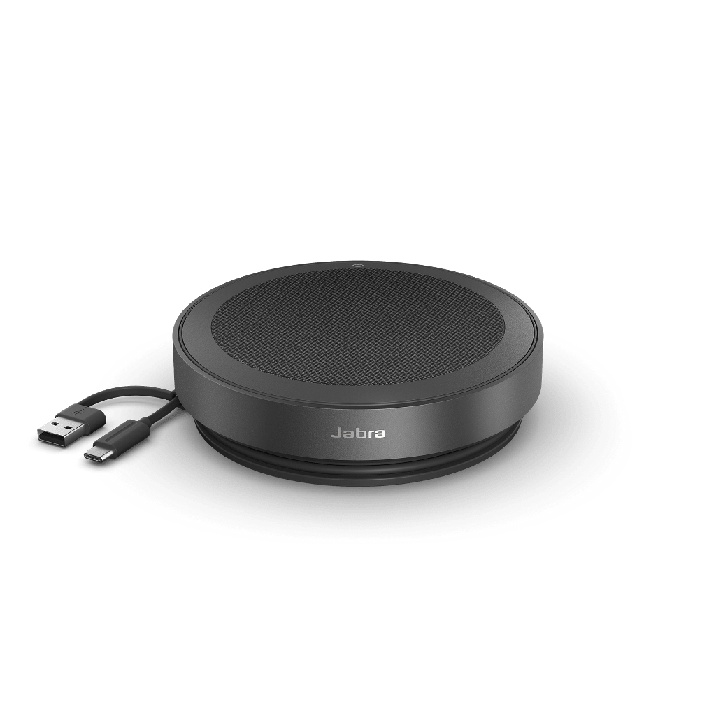 Jabra Speak2 75 Portable USB Bluetooth Speakerphone – 65mm Speaker & 4 Noise - Cancelling Mics for Hybrid Meetings 2775-109-01 - The Telecom Spot