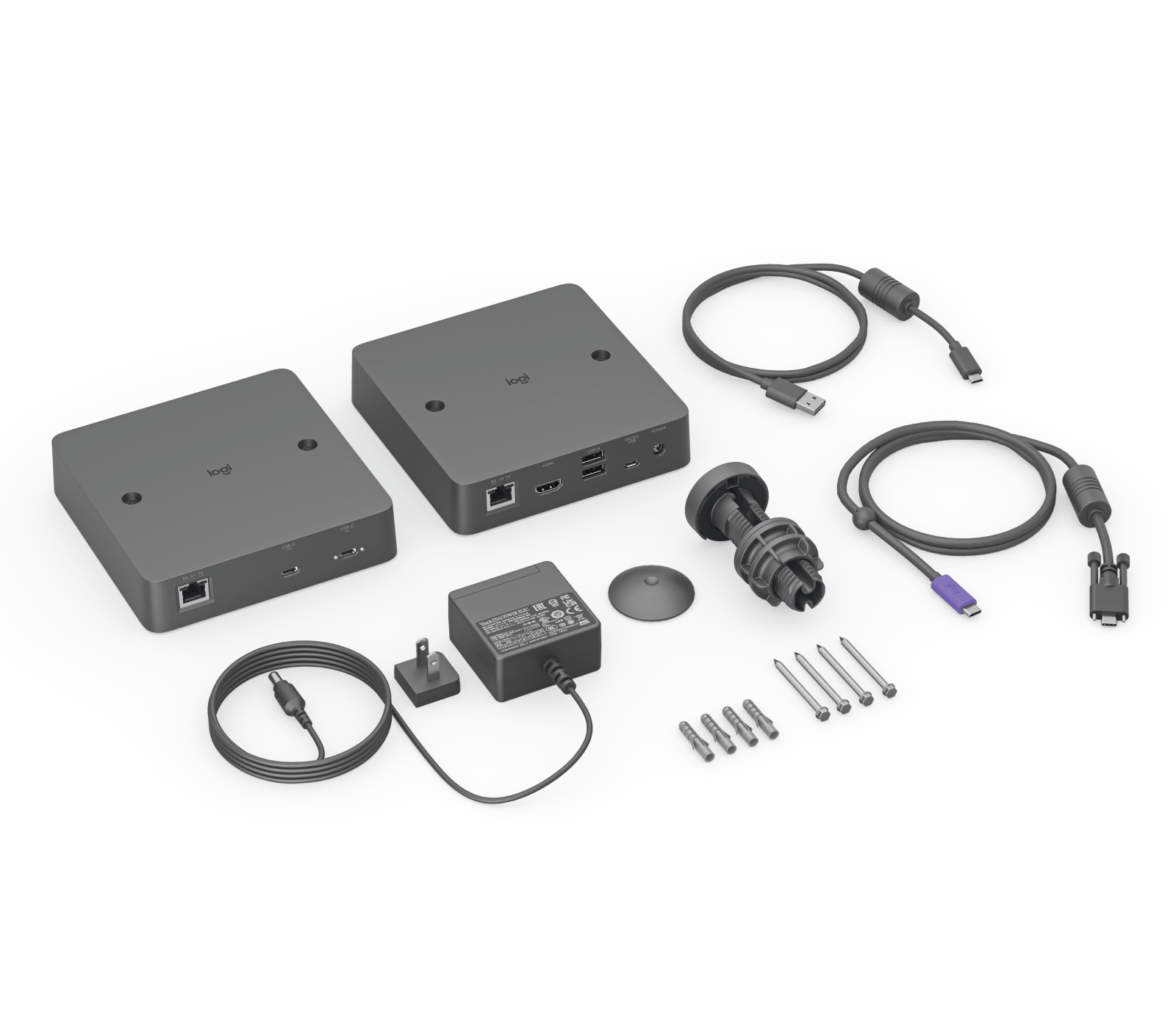 Logitech Extend Single USB - C Cable Solution for Android or BYOD Meeting Rooms 952 - 000188 - The Telecom Spot