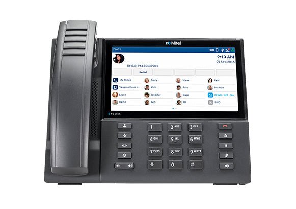 Mitel 6940w IP Phone – Wi - Fi, Bluetooth, 7" Display, Cordless Handset 50008387 - The Telecom Spot